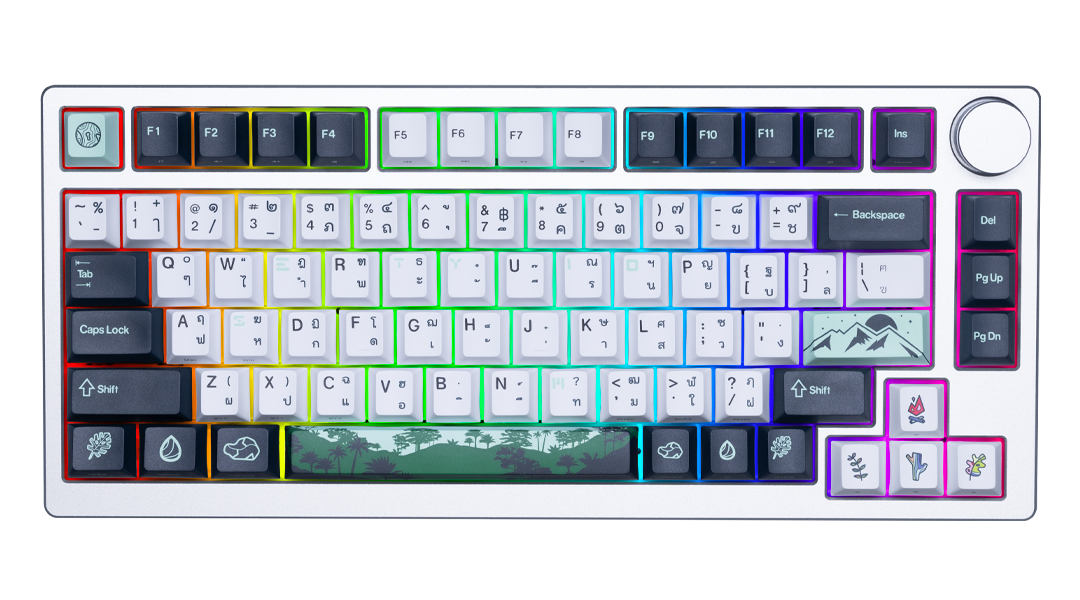 คีย์บอร์ด KX77 Yosemite77 โครงสร้างอลูมิเนียม แข็งแรงทนทาน