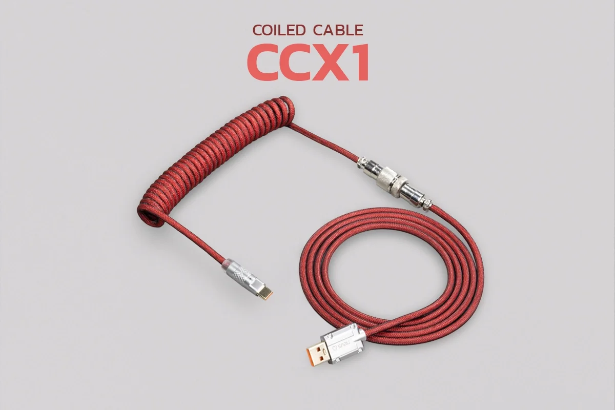 สายคีย์บอร์ด SARU Coiled Cable CCX1