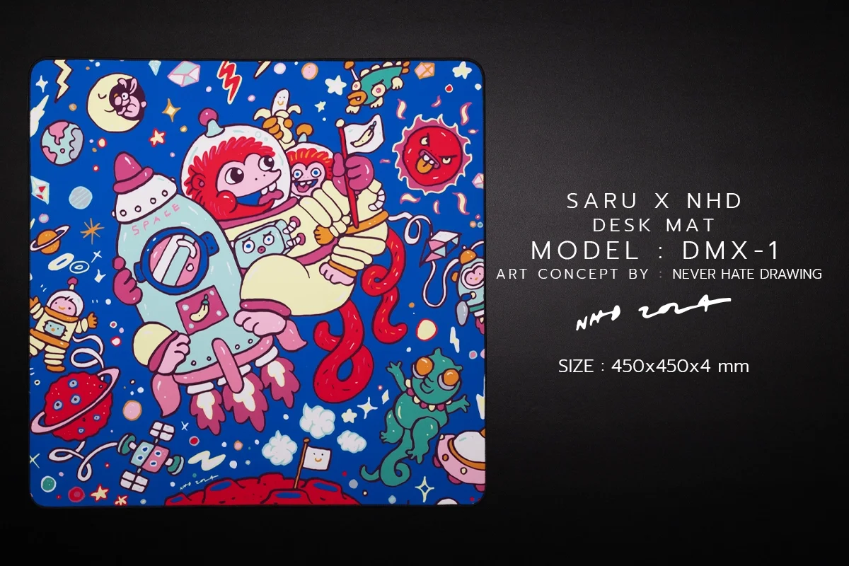 แผ่นรองเมาส์ SARU DMX1 x NHD HAM
