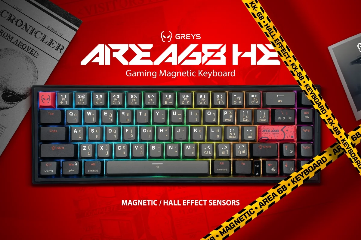 คีย์บอร์ดแม่เหล็ก SARU KX68 HE Area68