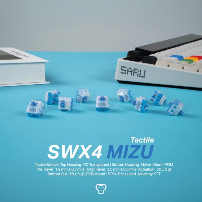 การติดตั้ง Mizu Switch Tactile บน Mechanical Keyboard